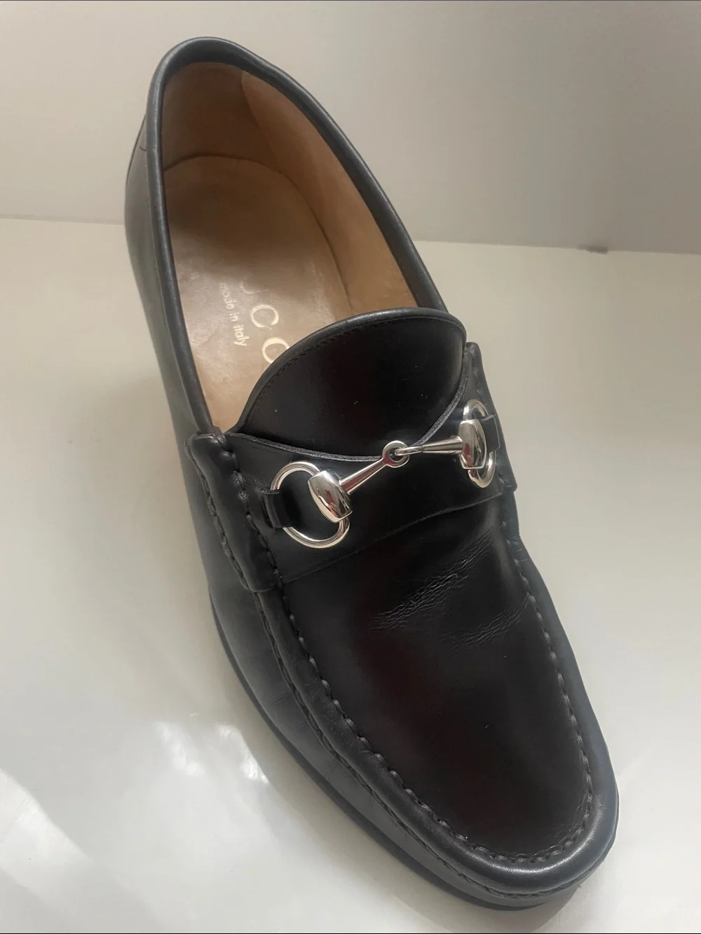 Gucci Dark Brown Leather Horsebit Loafers